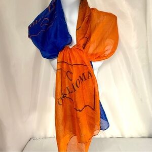 OKLAHOMA orange and blue Scarf